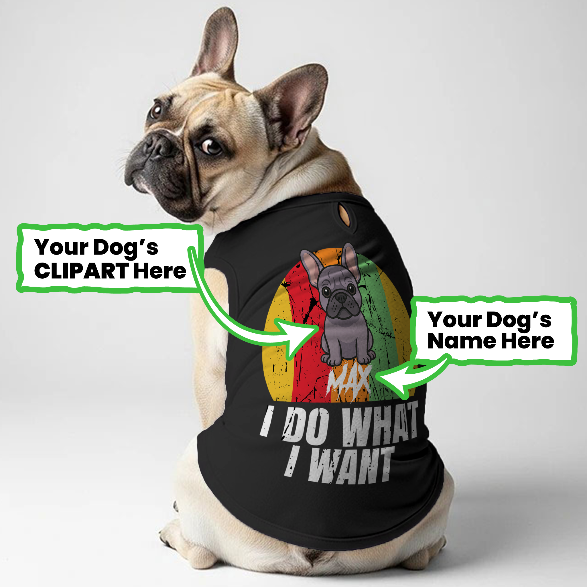 I Do What I Want - Personalized Frenchie Shirt | Custom Dog T-Shirt for French Bulldogs