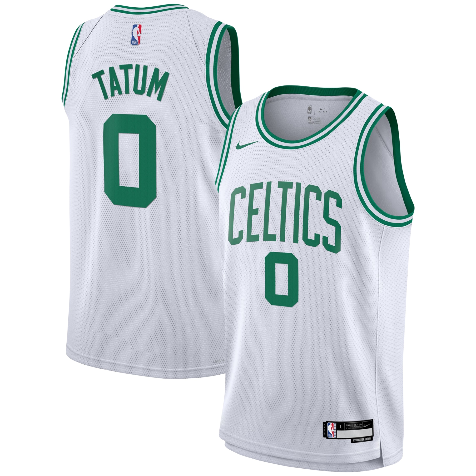 [LK] Jayson Tatum #0 Boston Celtics Youth Swingman Jersey - Association Edition - White