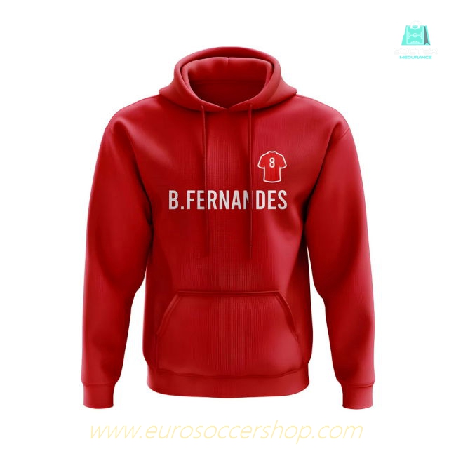 Bruno Fernandes Man United Number Hoody (Red)