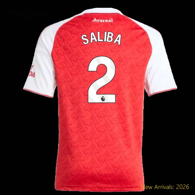 2025-2026 Arsenal Home Shirt (Kids) (Saliba 2)