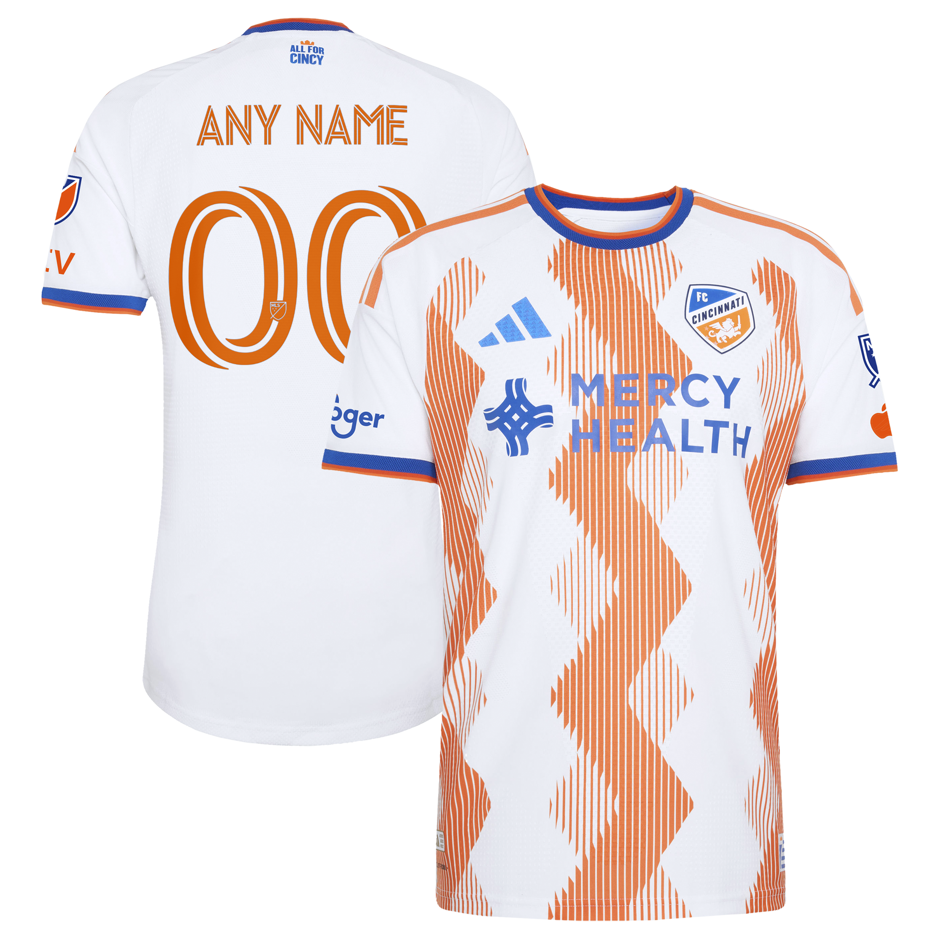 [LK] Youth FC Cincinnati 2026 The Seven Hills Kit On-Field Authentic Patch Custom Jersey - White