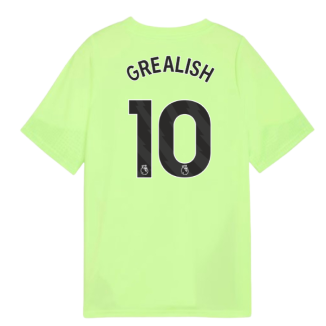 2025-2026 City Man Training Jersey (Fizzy Apple) - Kids (Grealish 10)