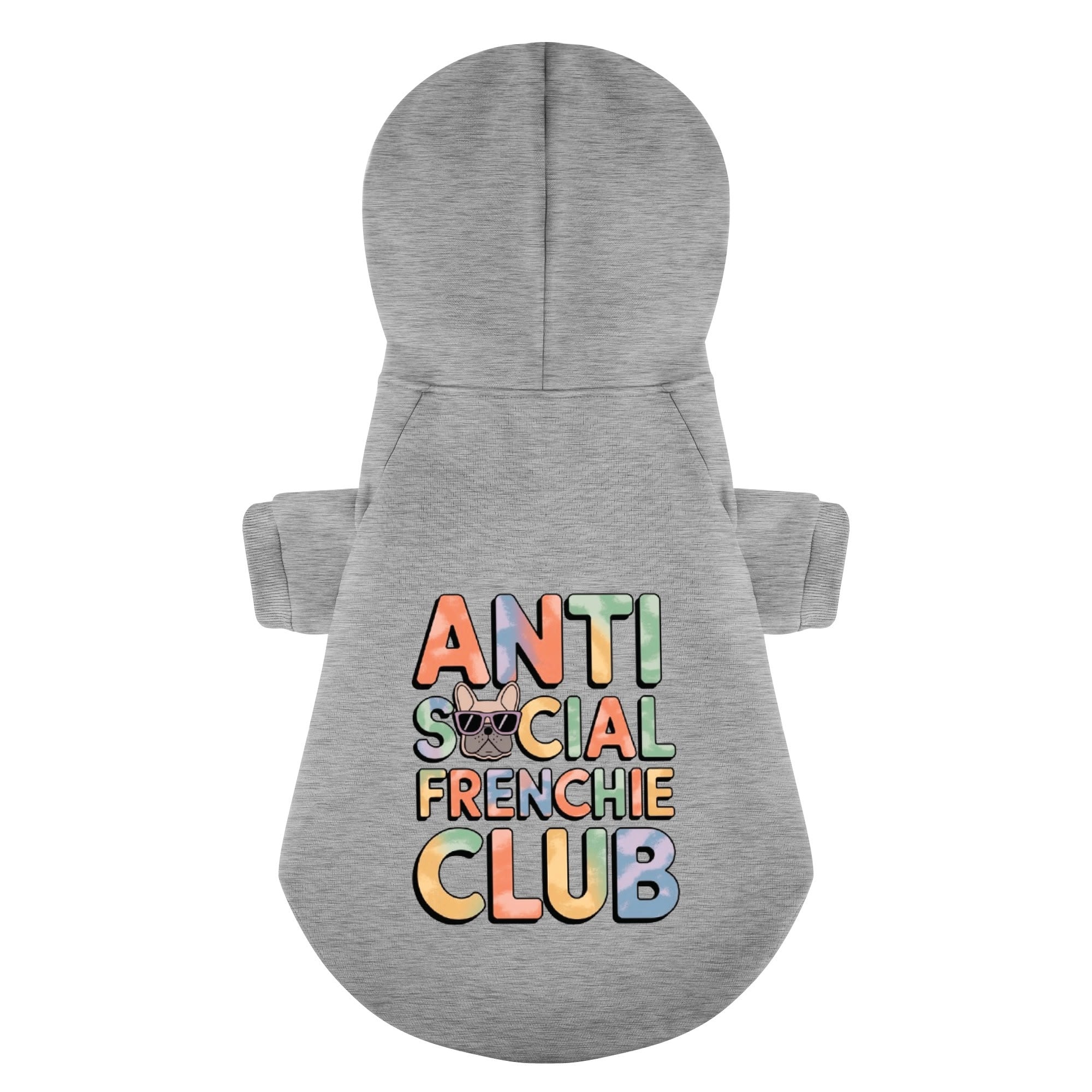 Fashion-Forward Anti Social - Personalized French Bulldog Hoodies Wit...