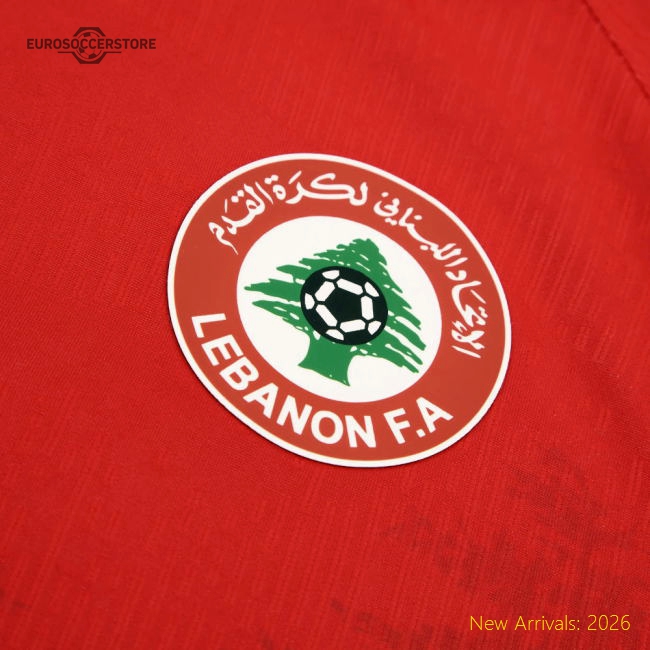 Lebanon 2025 Home Jersey Shirt Football Fan Apparel Match Day Essential