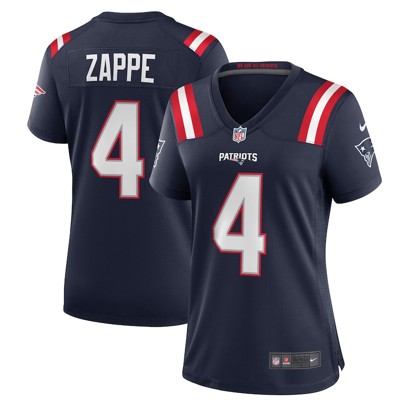 None Bailey Zappe New England Patriots Classic Game Jersey Football Ap