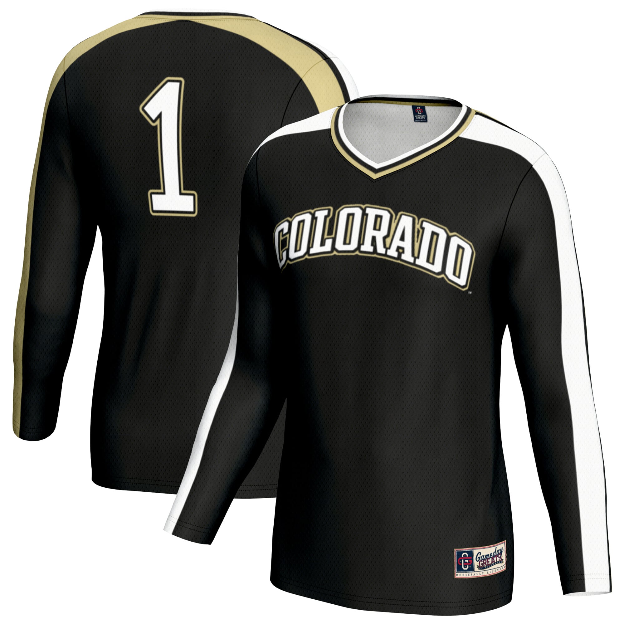 Colorado Buffaloes GameDay Greats Youth #1 Lightweight Volleyball Fashion Jersey - Black