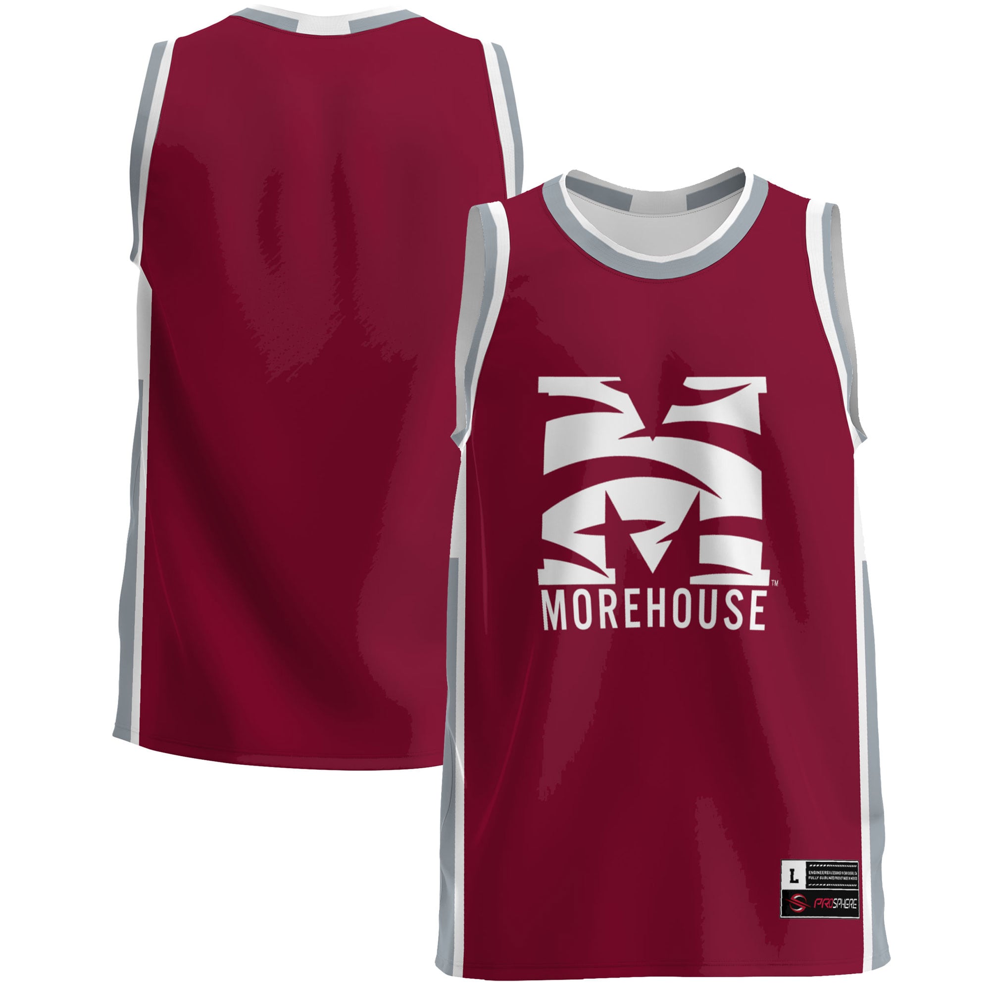 [NJP] Youth Morehouse Maroon Tigers GameDay Greats Lightweight Basketball Jersey - Maroon