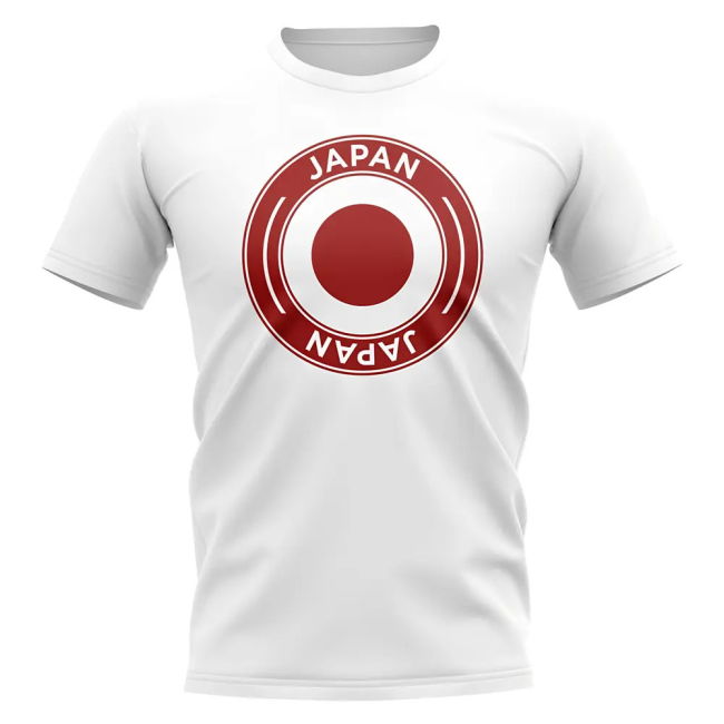 World-Class Japan Football Badge T-Shirt (White) Tournament-Edition