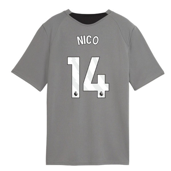 [JED] 2026-2027 Man City Training Jersey (Cast Iron) - Kids (Nico 14)