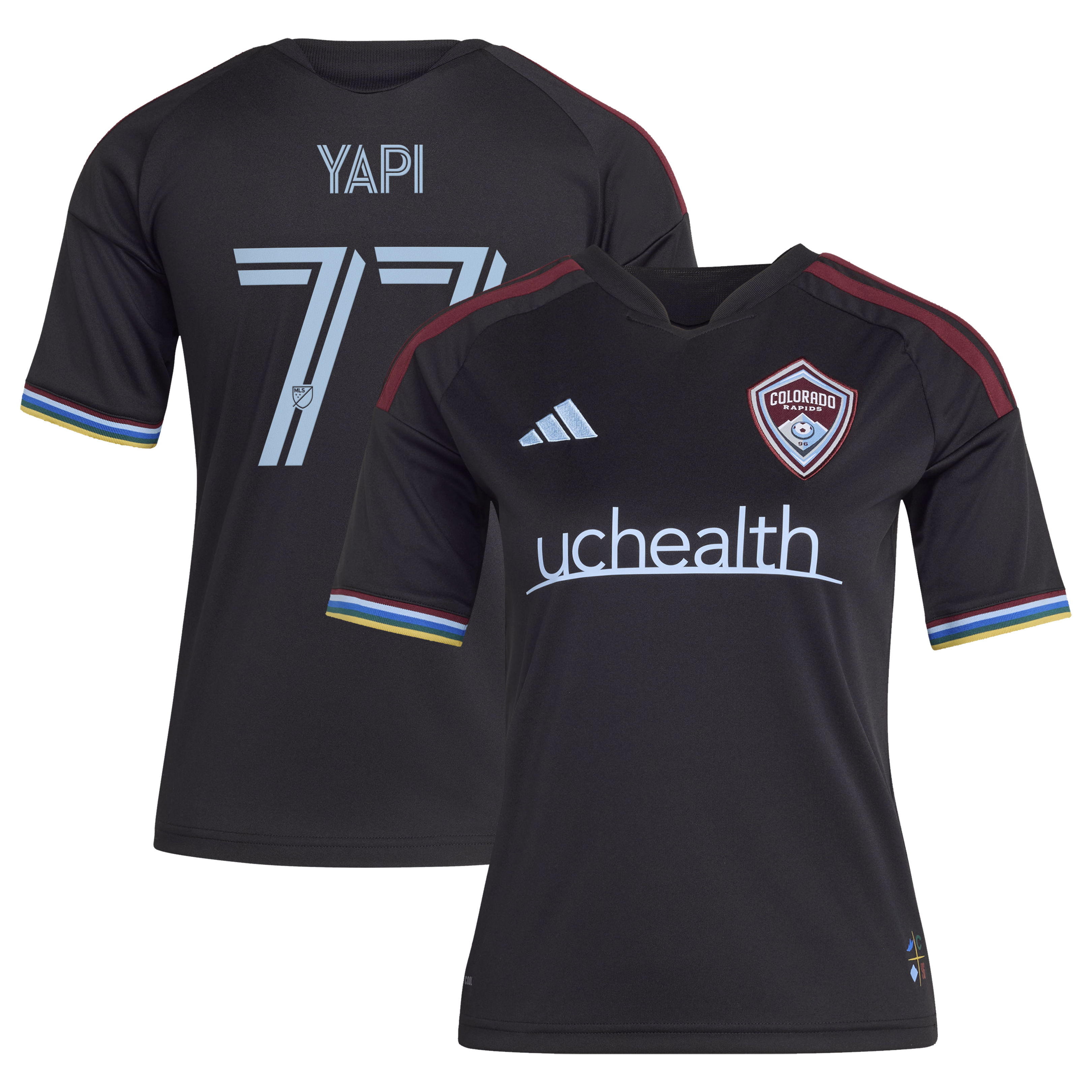 [ESK] Darren Yapi Colorado Rapids Youth 2026 Colorful Colorado Replica Jersey - Black