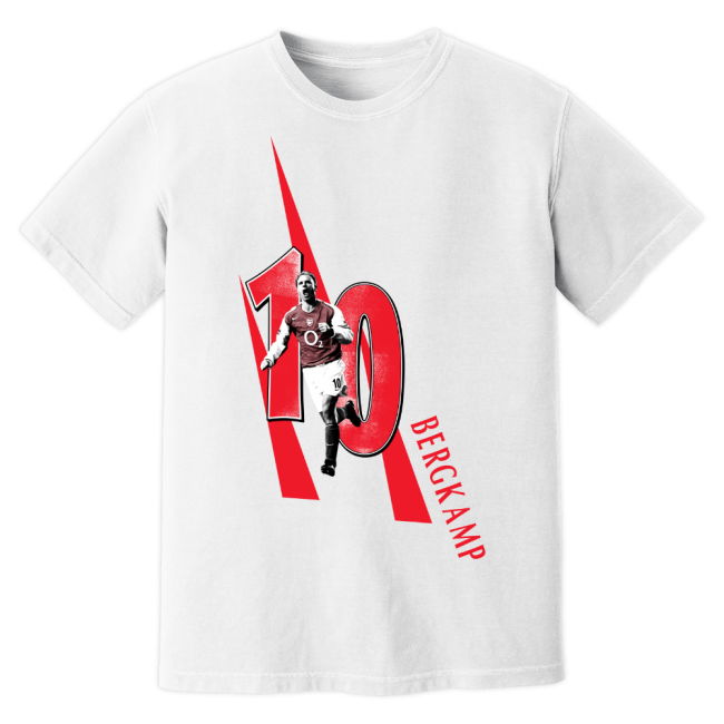 Dennis Bergkamp Arsenal Premier League Legend supporter T-Shirt (Un...