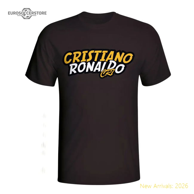 Cristiano Ronaldo Comic Book T-shirt (black) - Kids - Fan Design