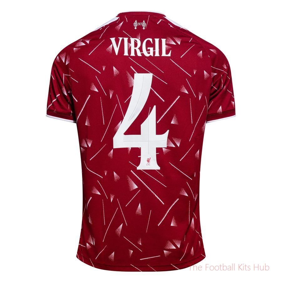 Liverpool Home Shirt 2026/27 Kids Cup Print VIRGIL 4