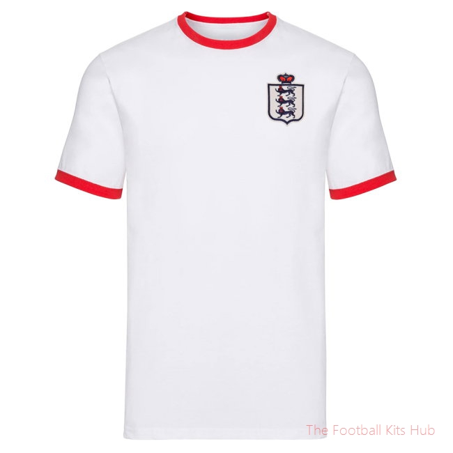 England National Team Embroidered Ringer Tee (White)