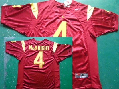 Men's None Red 2024 college football None #4 high quality Jersey