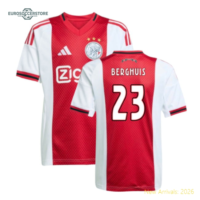 Afc Ajax Children 2025 Home Jersey Shirt Football Fan Match Day Essential