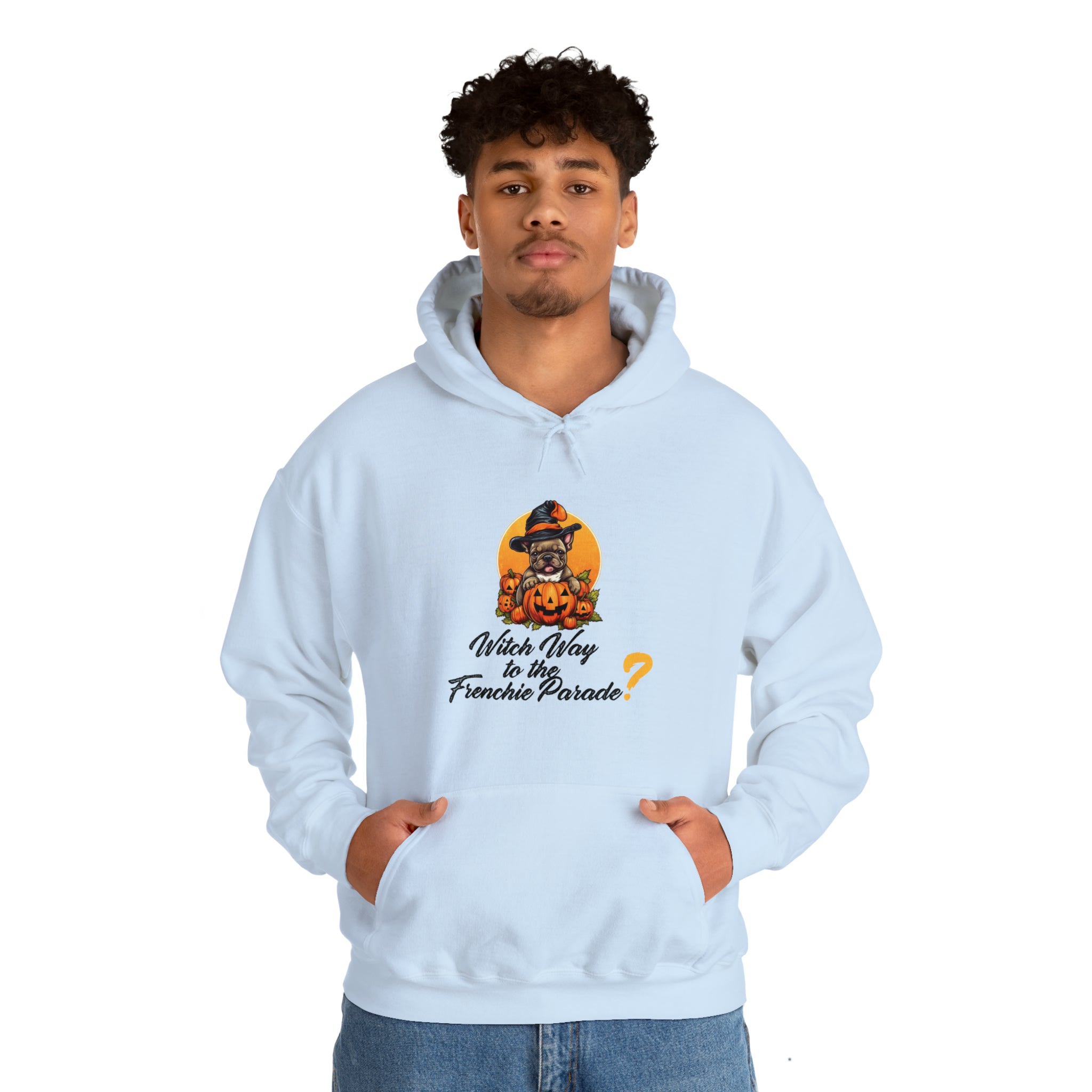 French Bulldog Witch Way Halloween Unisex Hoodie Cute Frenchie Essential