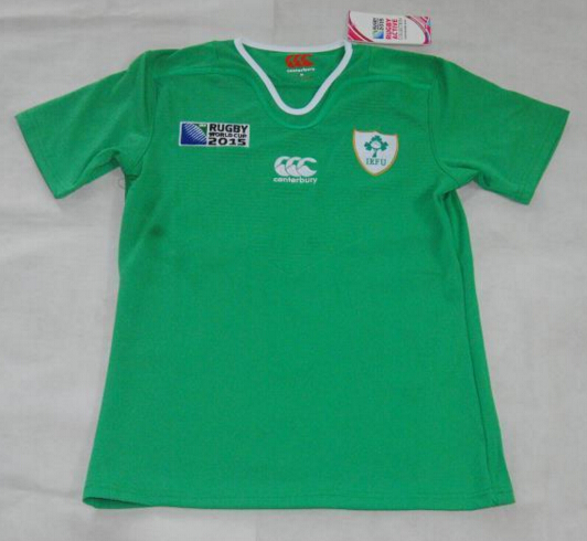 Licensed Quick Dry Rugby World Cup 2015 Ireland Green Shirt