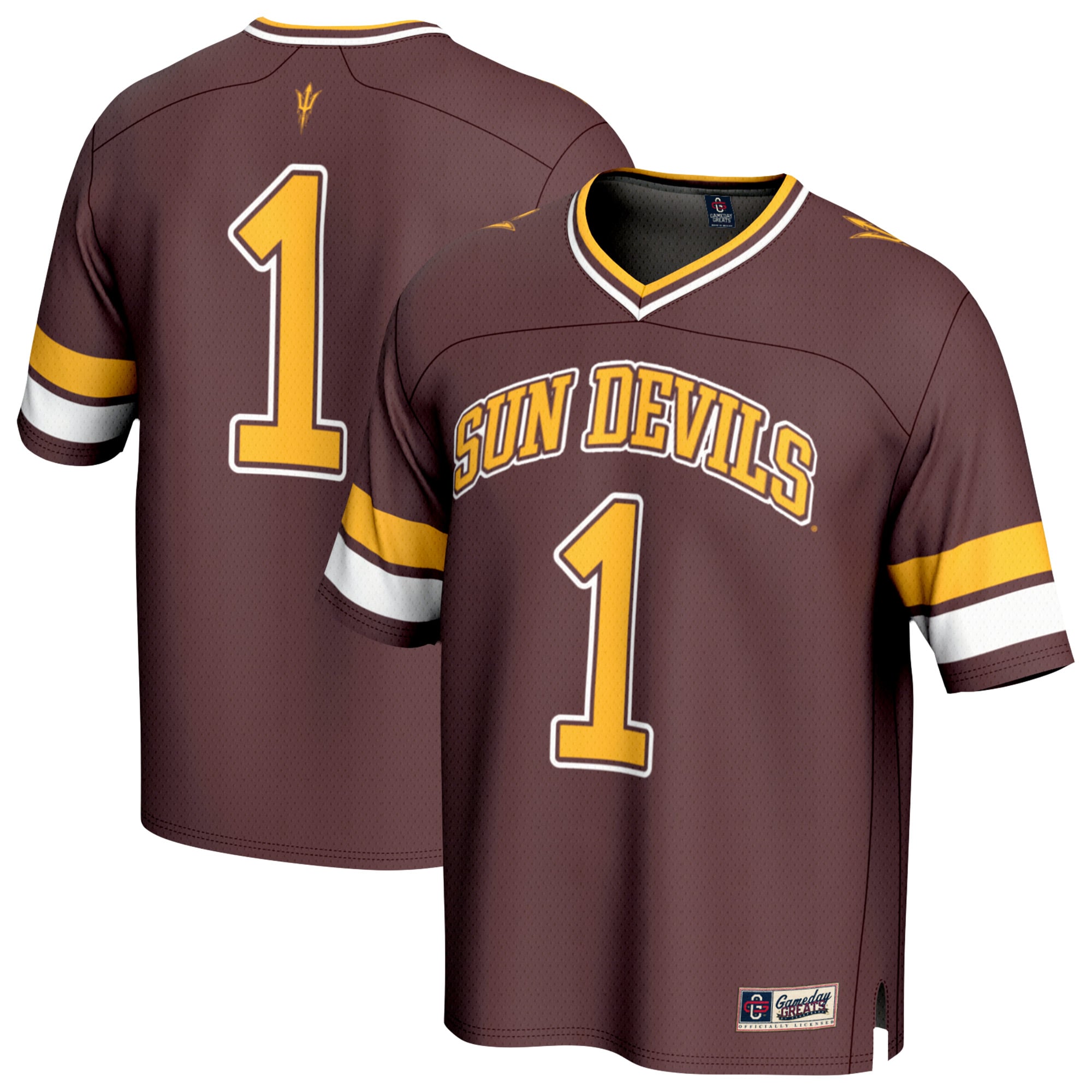 #1 Arizona State Sun Devils GameDay Greats Youth Lightweight Collegiate Football Fashion Jersey - Maroon
