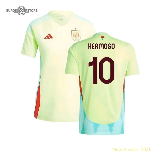 2024-2025 Spain Size 8 Extra Small Jersey Away Ladies Hermoso 10