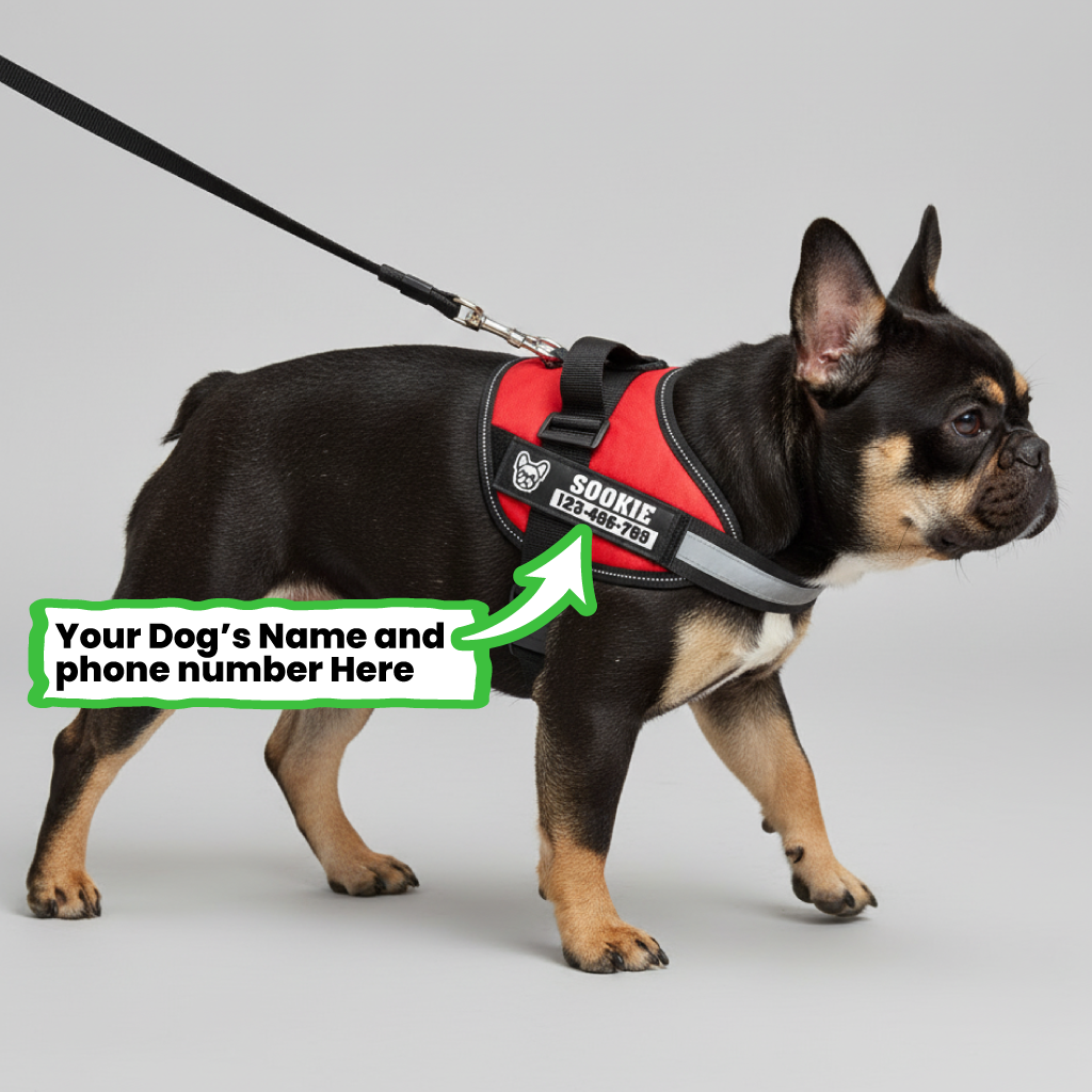 French Bulldog Stark Personalized French Bulldog Harness Practical Dog Gear