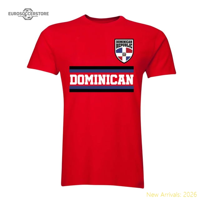 Elite Dominican Core Football Country T-shirt (red) - Official Design