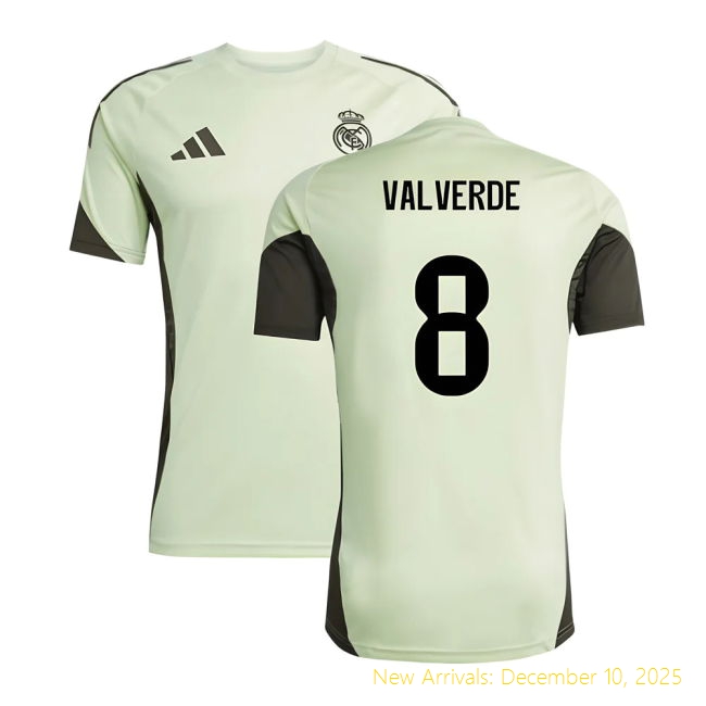 2025-2026 Real Madrid Training Jersey - Genuine Kit (Valverde 8)
