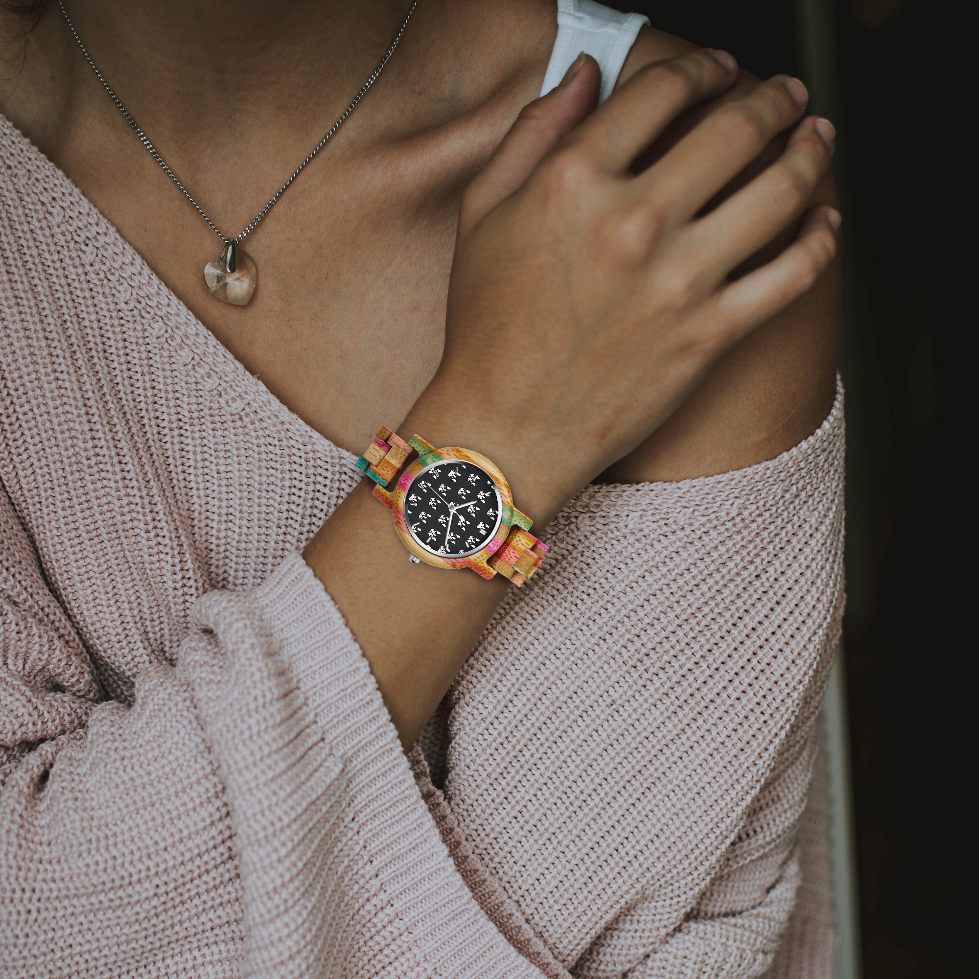 Culture-Inspired Chico - Stylish Wooden Watch For Frenchie Lovers for...