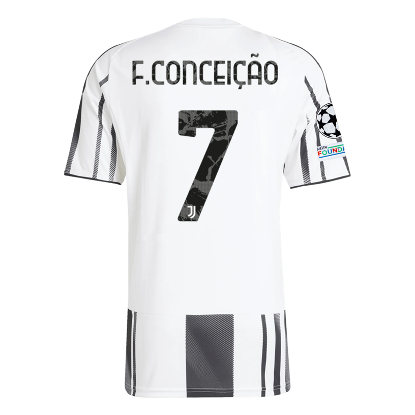 Juventus Patches 2025-2026 UCL Home Jersey – Authentic Shirt
