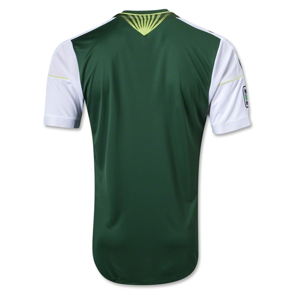 Moisture Wicking 2013 Portland Timbers Home GreenWhite Soccer Jersey