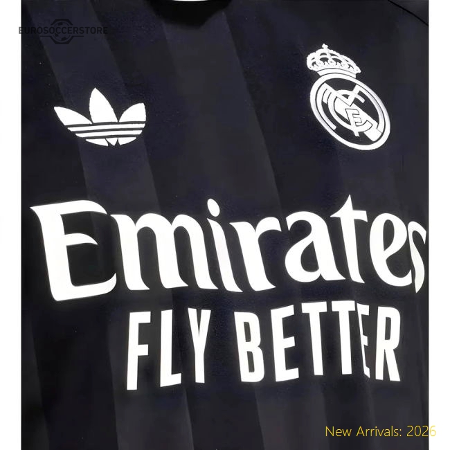 2025-2026 Real Madrid Third Goalkeeper Shirt (Black)