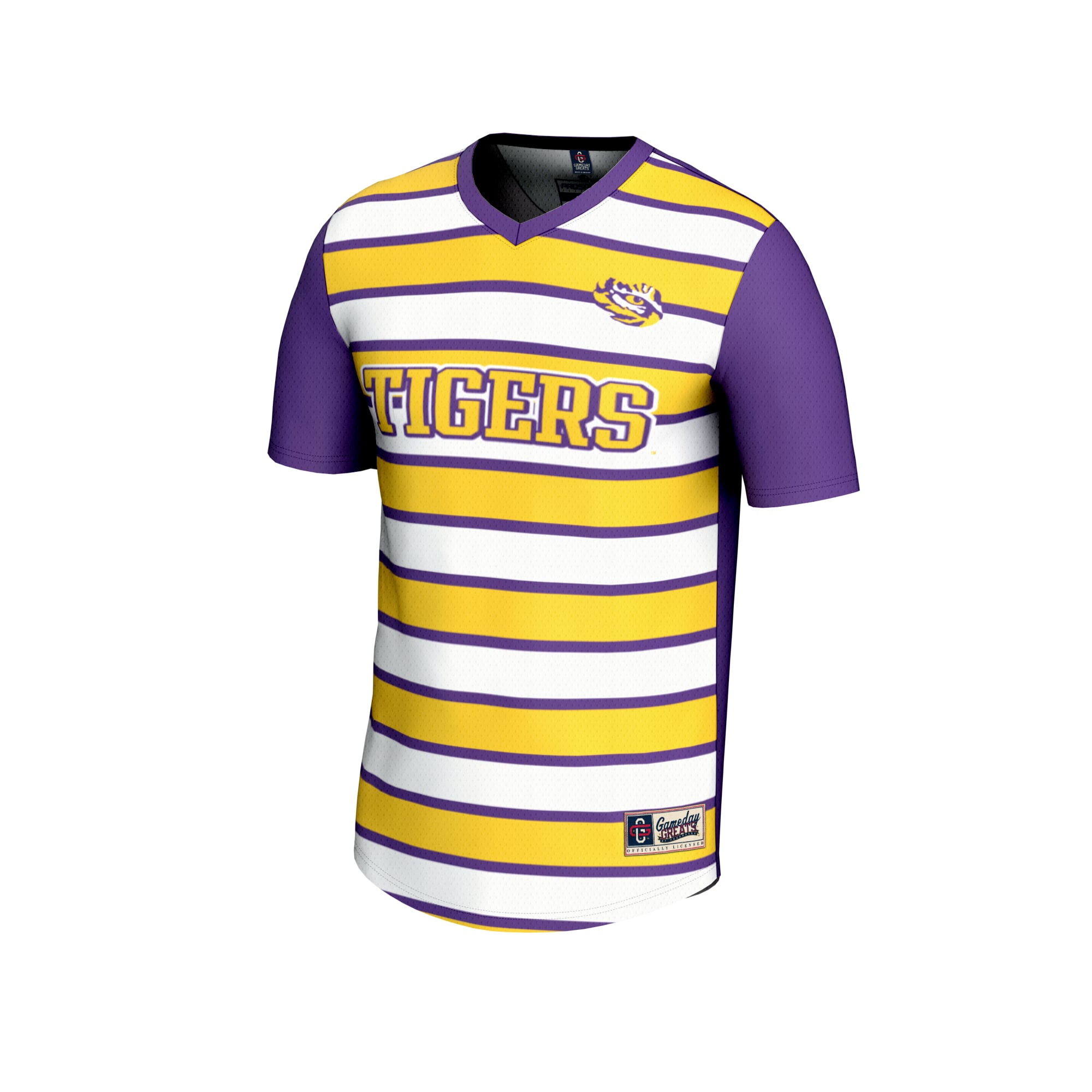 LSU Tigers GameDay Greats Youth NIL Pick-A-Player Collegiate Women's Soccer Lightweight Fashion Jersey - Purple/Gold