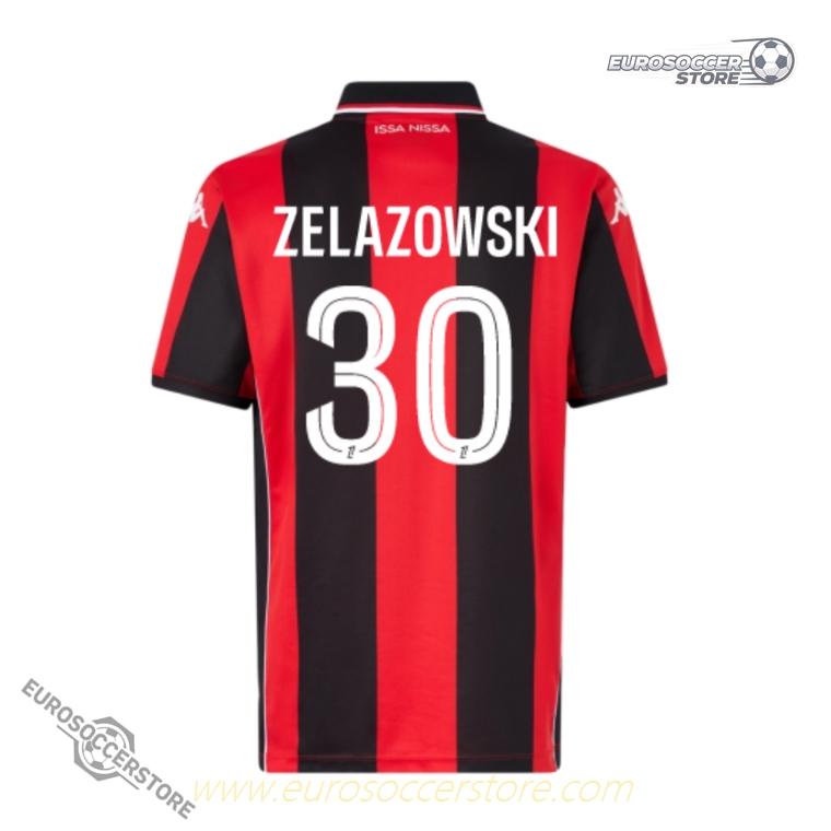 OGC Nice Home ZELAZOWSKI 30 Football Jersey for the 25-26 Season