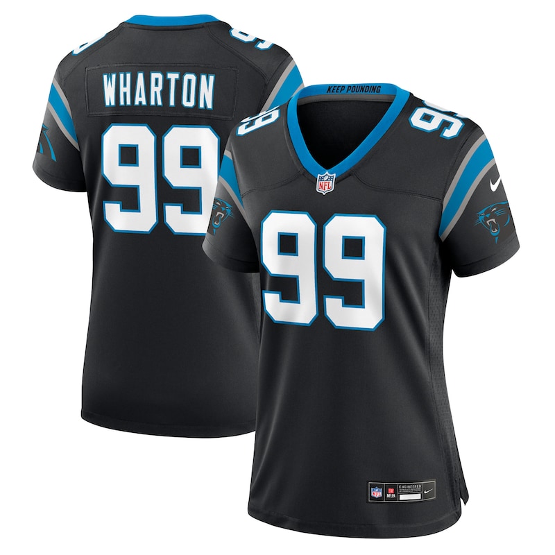 None Tershawn Wharton CAR Panthers Powerful Top-Grade Jersey