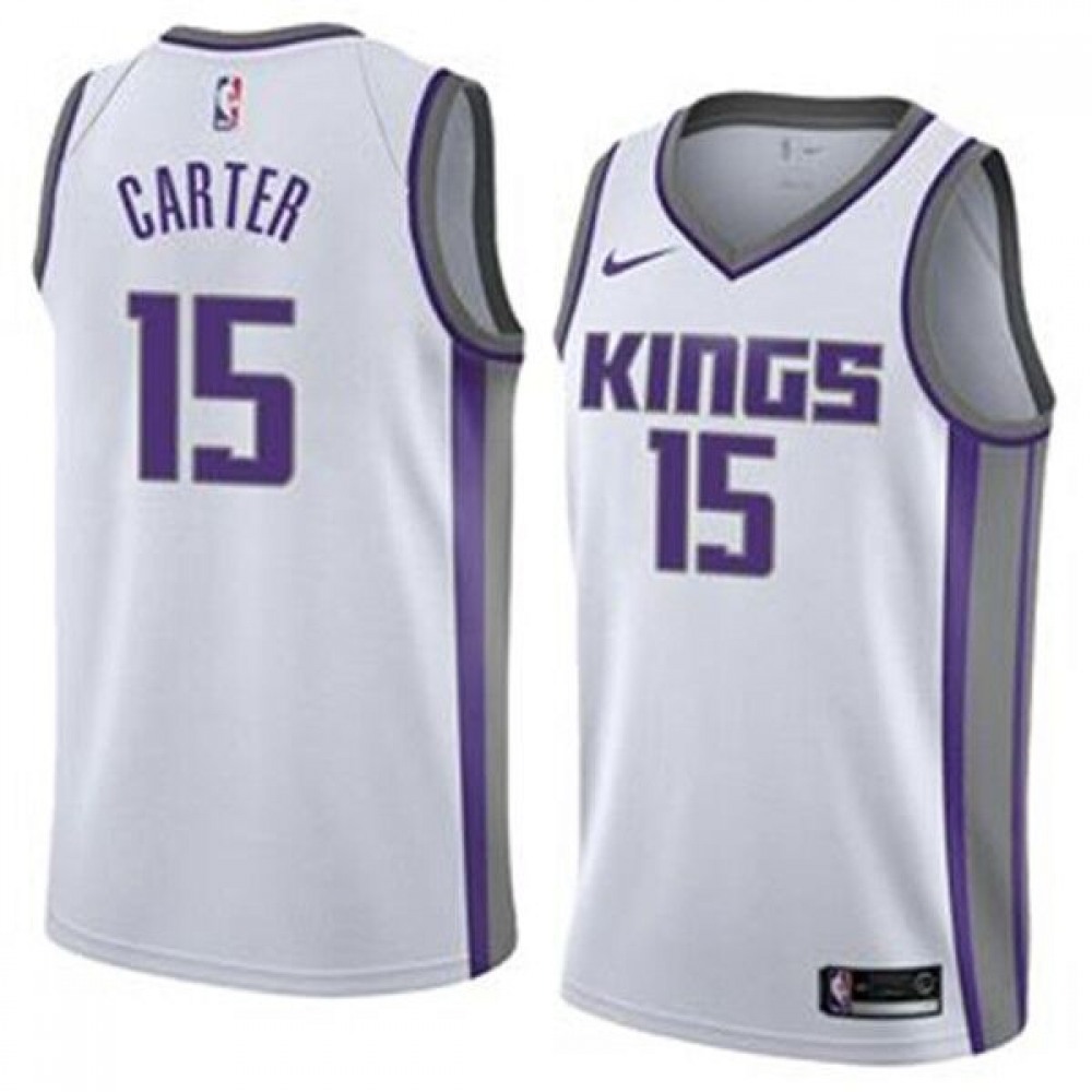 Collector's Item Top-Grade Men's SAC #15 Vince White Basketball Jersey
