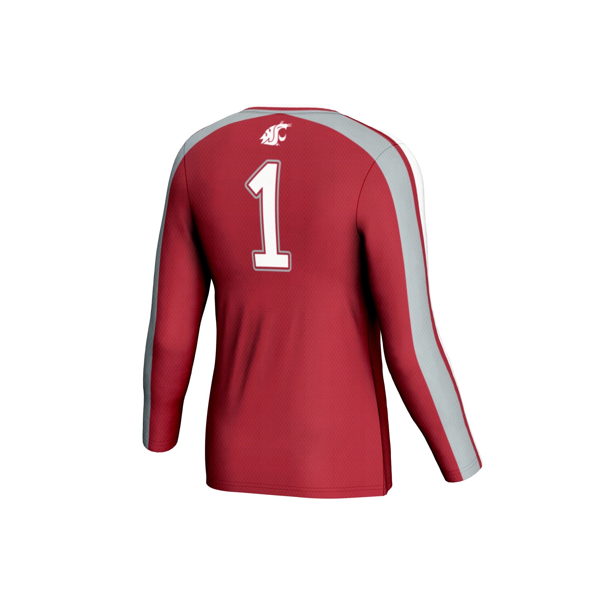 [NJP] Washington State Cougars GameDay Greats Unisex #1 Lightweight Volleyball Fashion Jersey - Crimson