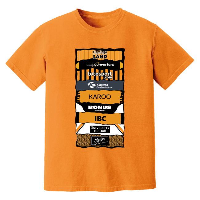 Hull Sponsor History T-Shirt - Orange