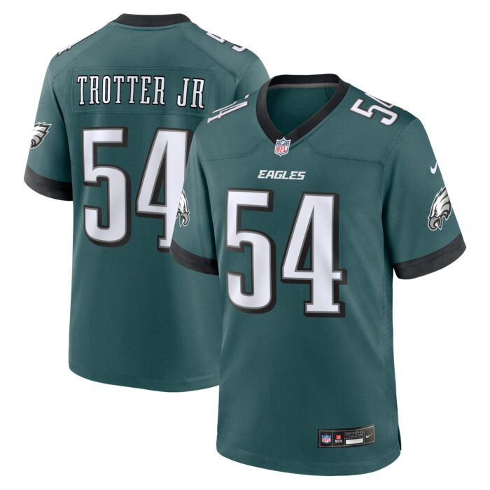 None Men's PHI Eagles Cost-Effective Game Jersey Football Apparel