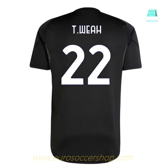 2025-2026 Juventus Training Shirt (Black) (T.Weah 22)