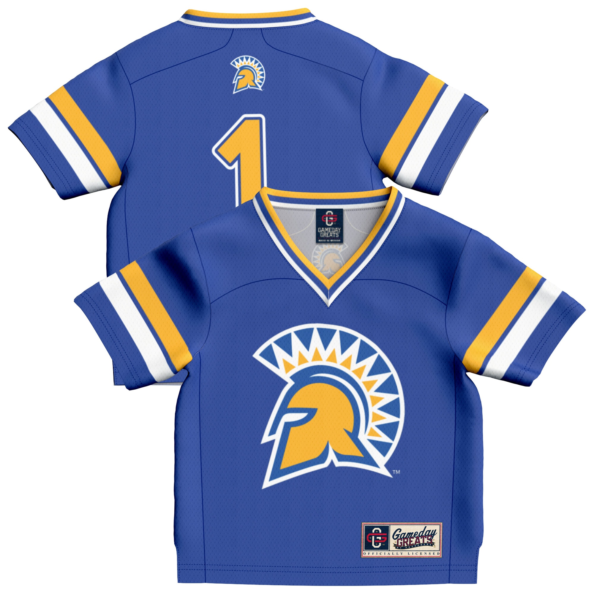 [Toddler] San Jose State Spartans #1 Football Jersey - Royal | Stadium Series 2026