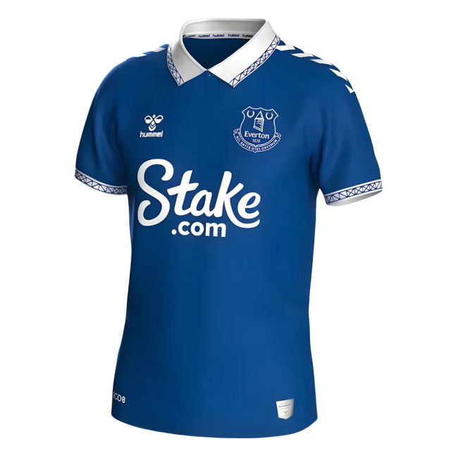 Vintage 2023-2024 Everton Home Durable Stitching - Top-Quality Ad#762