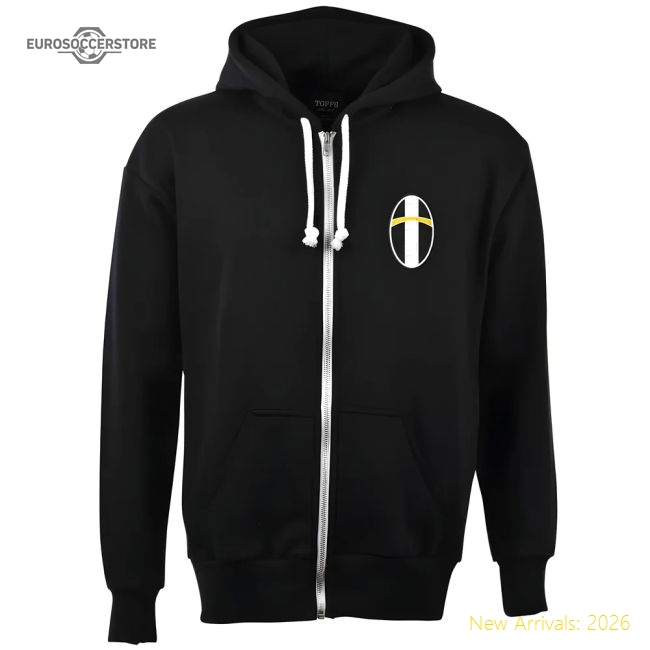 Outstanding Bianconeri Zipped Hoodie - Black - Match Quality