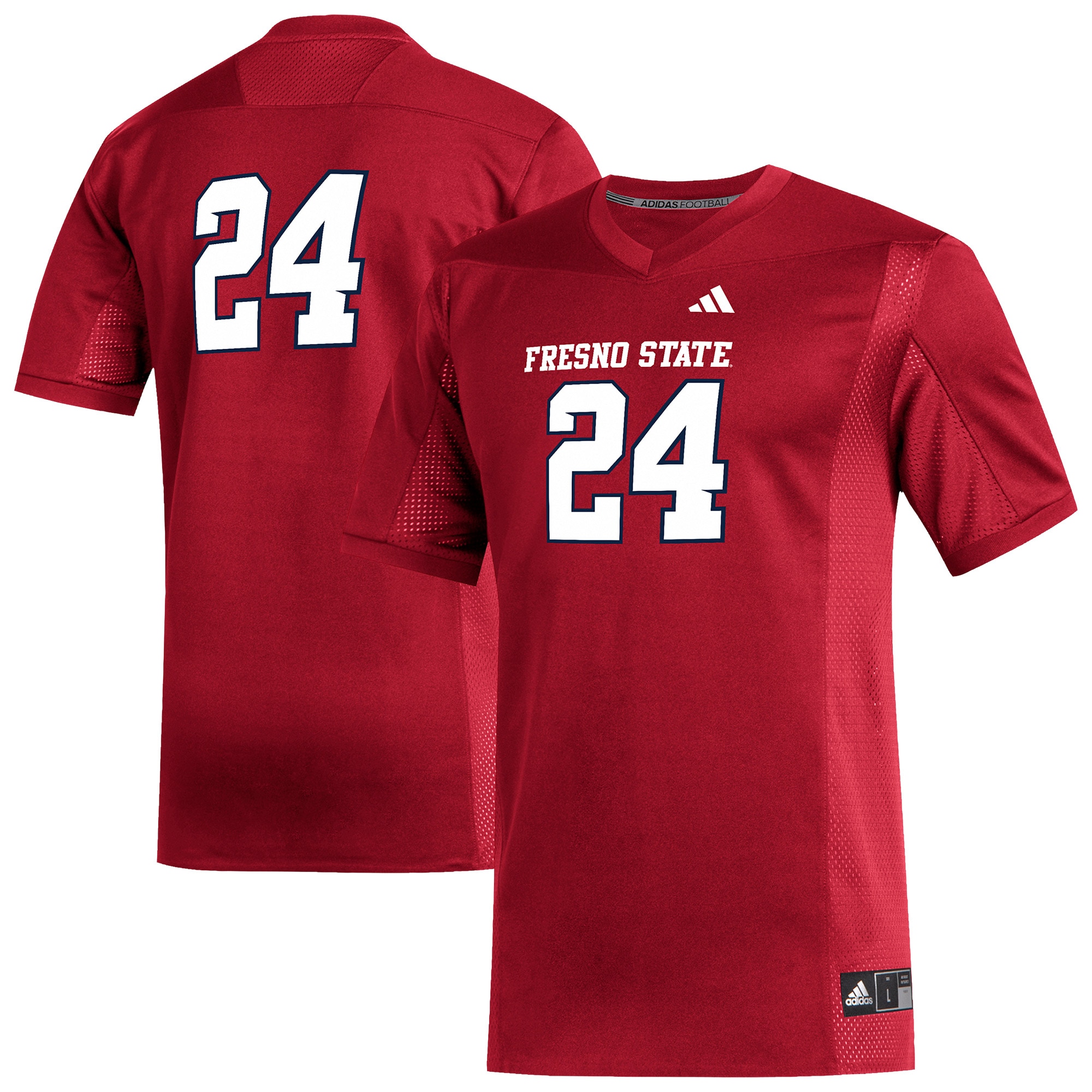 #24 Fresno State Bulldogs Replica Football Jersey - Red