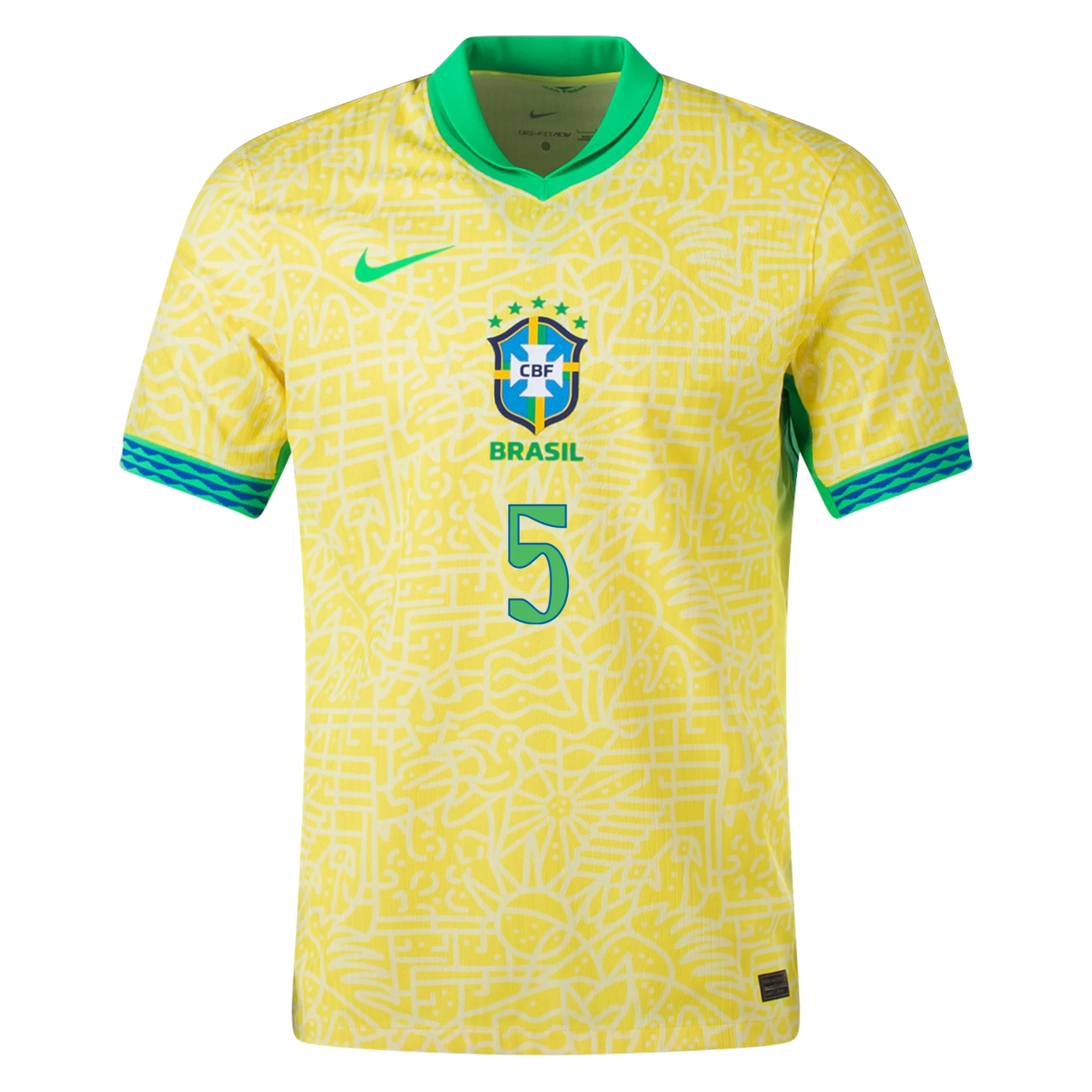 Brazil 2024-2025 Home Jersey –  Fan Version S