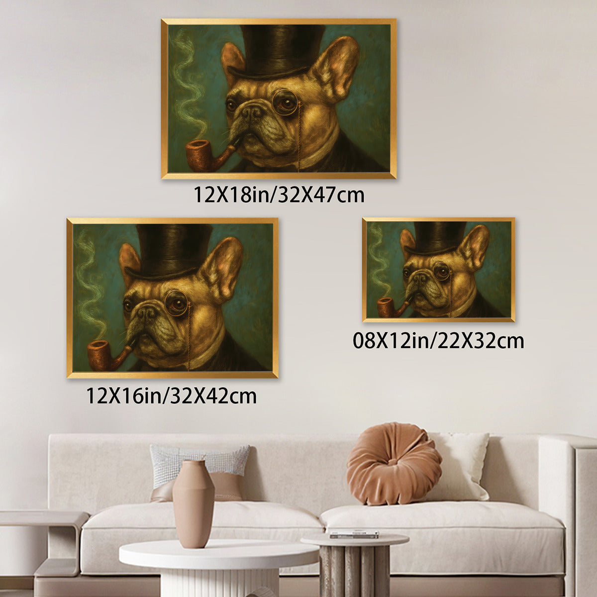 French Bulldog Betty Framed Poster • Wall Decoration Durable Dog Item