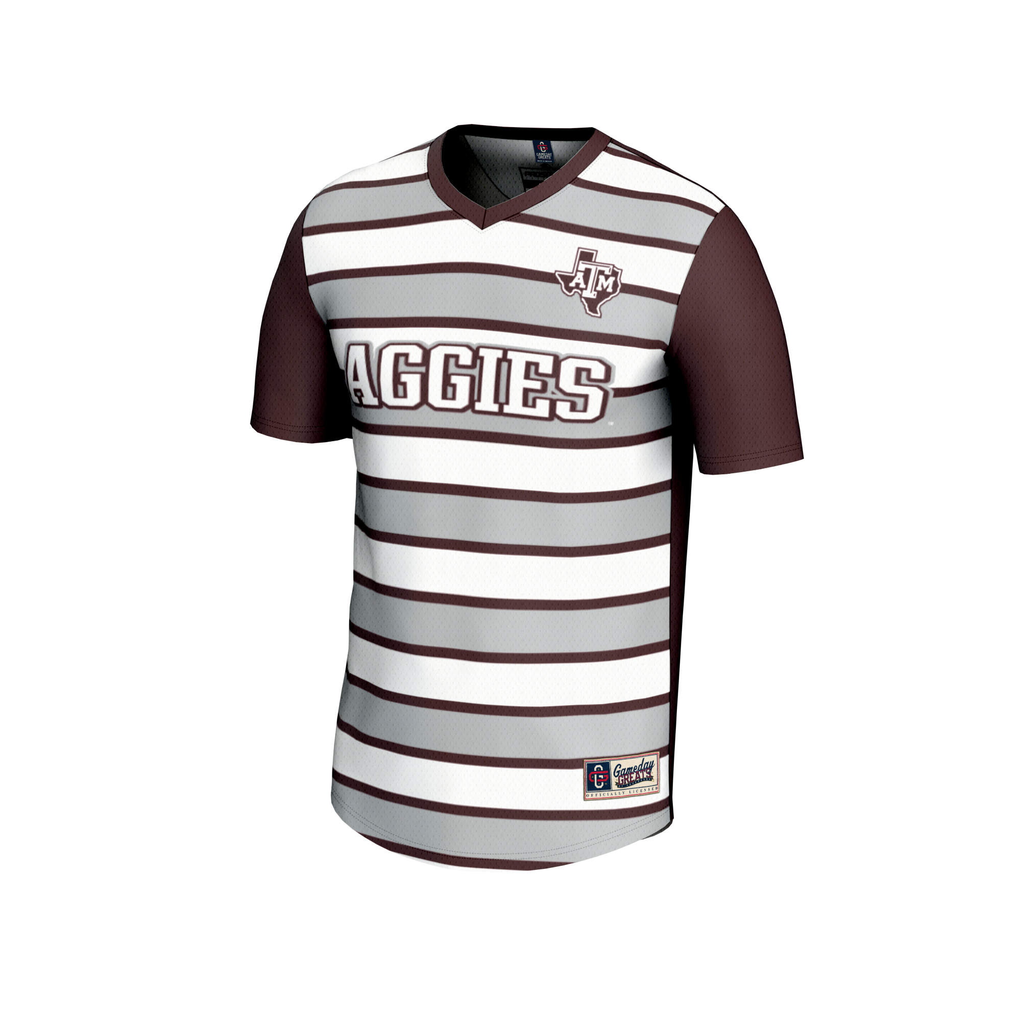 [JED] Texas A&M Aggies GameDay Greats Youth NIL Pick-A-Player Collegiate Women's Soccer Lightweight Fashion Jersey - Maroon
