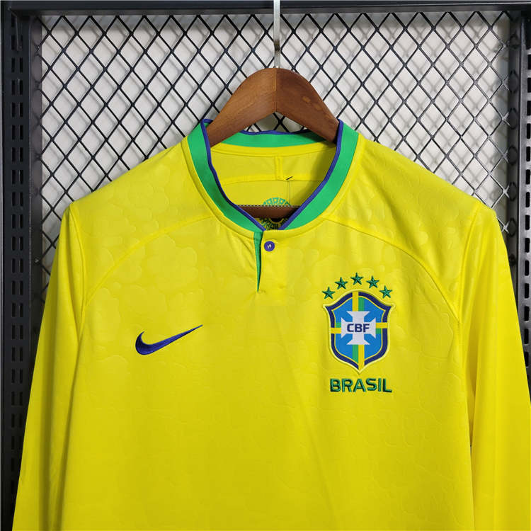 Advanced Fabric BRAZIL WORLD CUP 2022 HOME LONG SLEEVE SHIRT