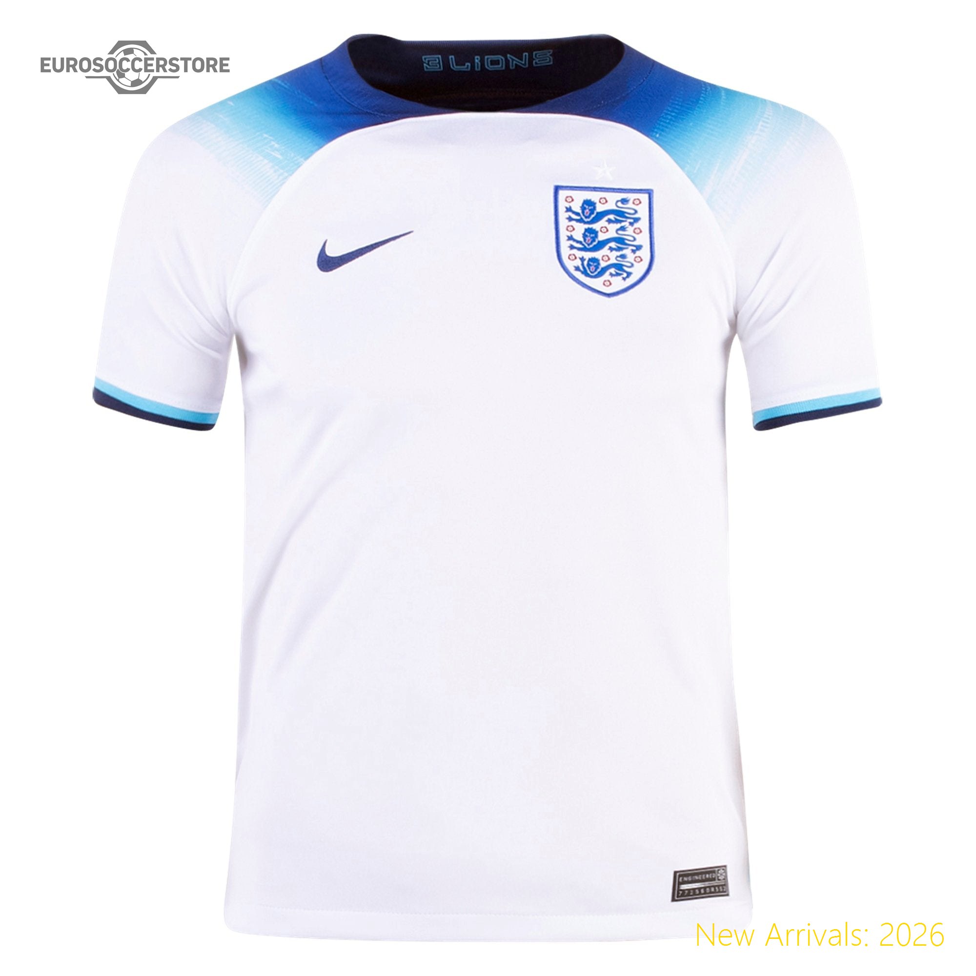 Iconic Design Trendy Top-grade Eng Kids Superstar Home Jersey 2022