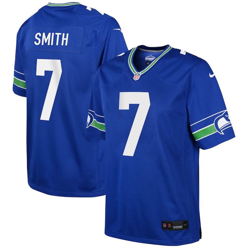 None Geno Smith Seattle Seahawks Sleek Authentic Jersey for NFL Fans