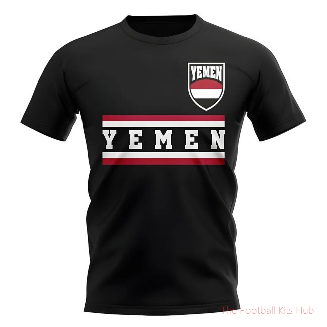 Yemen Core Football Country T-Shirt (Black)